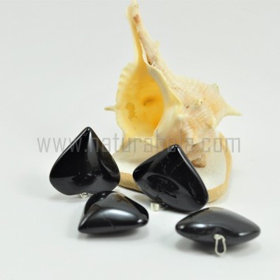 Pendente Coração de Turmalina Negra Pendente Coração de Turmalina Negra