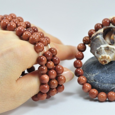 Pulseira de bolas pedra sol/ouro Pulseira de bolas pedra sol/ouro