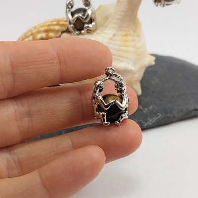 Pendente do signo Gémeos com bola