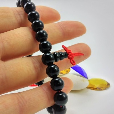 Pulseira Mala Tibetano de Ágata Negra