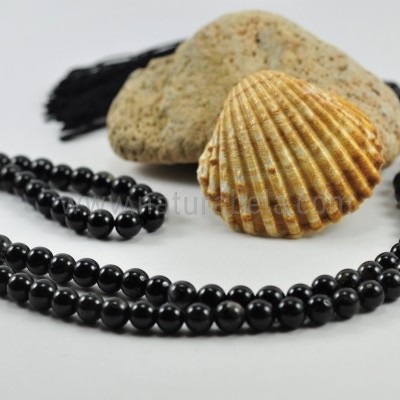 JapaMala Turmalina Negra 6 mm JapaMala Turmalina Negra 6 mm