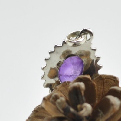 Pendente em Prata com gema Ametista Pendente em Prata com gema Ametista