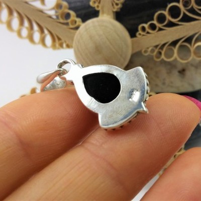 Pendente lágrima em Prata com ONIX Pendente lágrima em Prata com ONIX