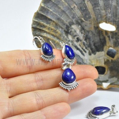 Pendente lágrima em Prata com LapisLazuli Pendente lágrima em Prata com LapisLazuli