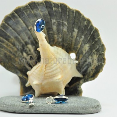 Pendente em prata Olho Turco redondo pequeno Pendente em prata Olho Turco redondo pequeno