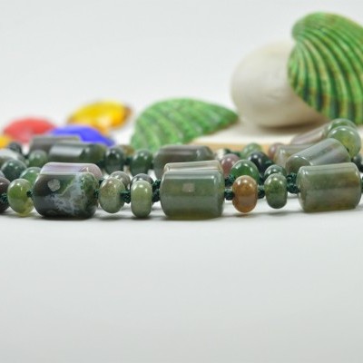 Colar de Ágata Verde Colar de Ágata Verde