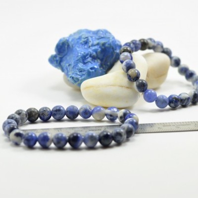 Pulseira de bolas Sodalita Pulseira de bolas Sodalita