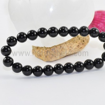 Pulseira Bolas de Turmalina Negra EXTRA