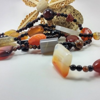 Colar comprido de Ágata