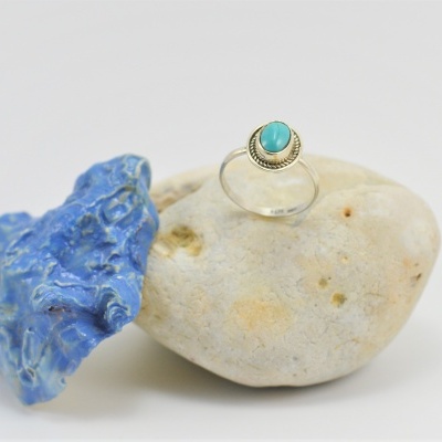 Anel em Prata com Turquesa Anel em Prata com Turquesa