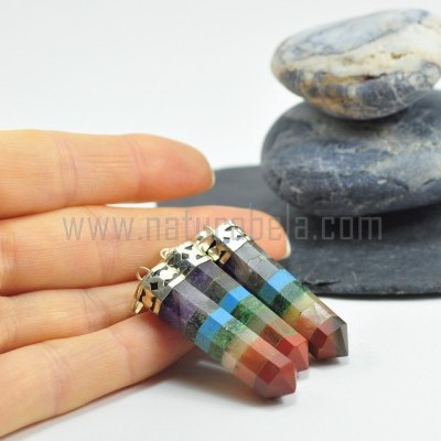 Pendente dos 7 Chakras Facetado