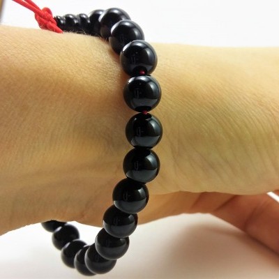 Pulseira Mala Tibetano de Ágata Negra