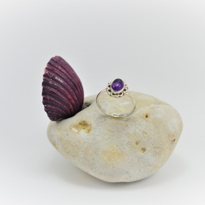 Anel em Prata com Ametista Anel em Prata com Ametista