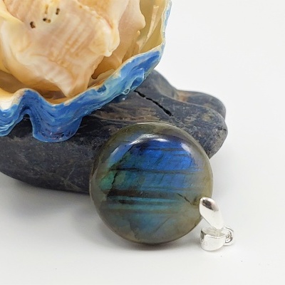 Pendente Labradorite RL Prata Pendente Labradorite RL Prata