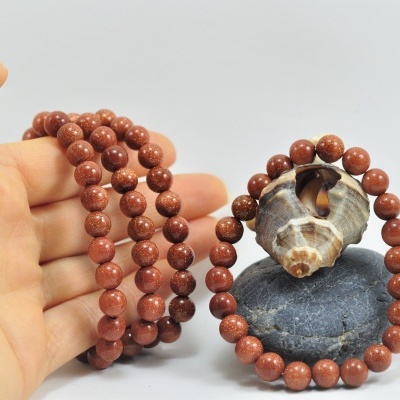 Pulseira de bolas pedra sol/ouro Pulseira de bolas pedra sol/ouro