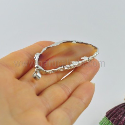 Pendente Chapa de Ágata em Prata 05