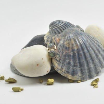 Brincos em Prata com pedra Labradorite Brincos em Prata com pedra Labradorite