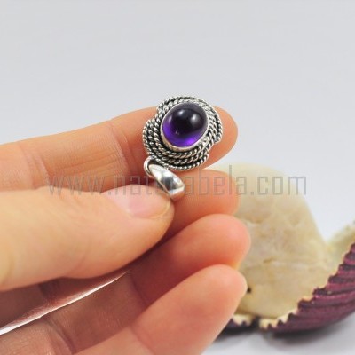 Pendente em Prata com Ametista