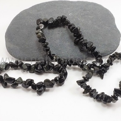 Pulseira Chip Ágata negra