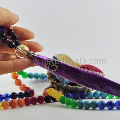 JapaMala 7 Chakras com Mantra e Símbolo OM JapaMala 7 Chakras com Mantra e Símbolo OM