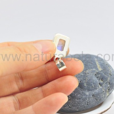 Pendente em Prata Pedra da Lua Extra Pendente em Prata Pedra da Lua Extra