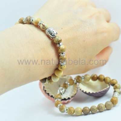 Pulseiras Buda Jaspe Pulseiras Buda Jaspe