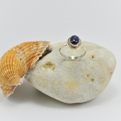 Anel em Prata com Lapis lazuli Anel em Prata com Lapis lazuli