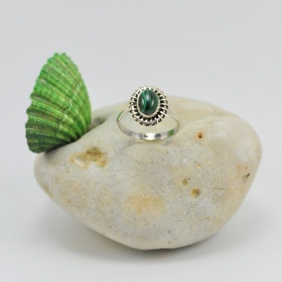 Anel em Prata com Malaquite Anel em Prata com Malaquite