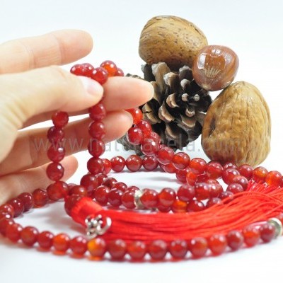 JapaMala de Cornalina facetadas JapaMala de Cornalina facetadas