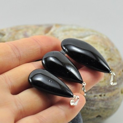 Pendente Turmalina Negra Lágrima