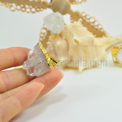 Pendente drusa de Quartzo Cristal Pendente drusa de Quartzo Cristal