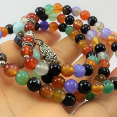 Pulseira Colar Rã do Dinheiro Multicor Pulseira Colar Rã do Dinheiro Multicor