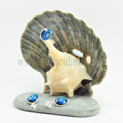 Pendente em prata Olho Turco redondo pequeno Pendente em prata Olho Turco redondo pequeno