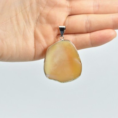 Pendente de pedra Ágata Amarela Pendente de pedra Ágata Amarela
