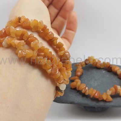 Pulseira CHIP Ágata Cornalina Pulseira CHIP Ágata Cornalina