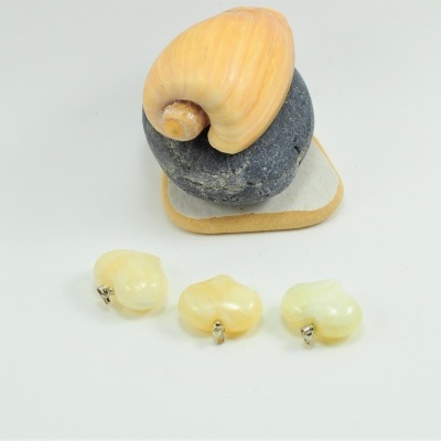 Pendente coração de Calcita Amarela Pendente coração de Calcita Amarela