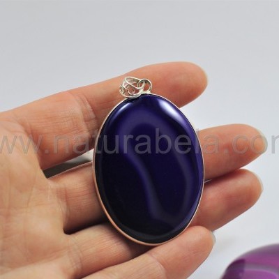 Pendente em Prata Agata Botswana Pendente em Prata Agata Botswana