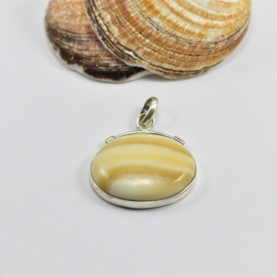 Pendente em prata arco de Ágata Rendada Pendente em prata arco de Ágata Rendada