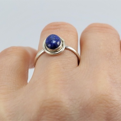 Anel em Prata com Lapislazúli Anel em Prata com Lapislazúli