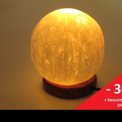 Esfera Selenite Luminosa USB