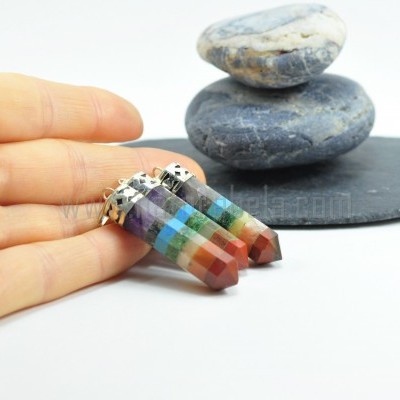 Pendente dos 7 Chakras Facetado