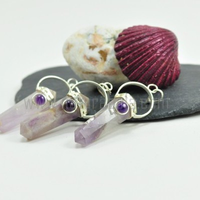 Pendente de Ametista facetado Pendente de Ametista facetado