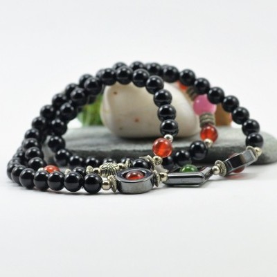 Pulseira Colar Rã do Dinheiro Preta Pulseira Colar Rã do Dinheiro Preta