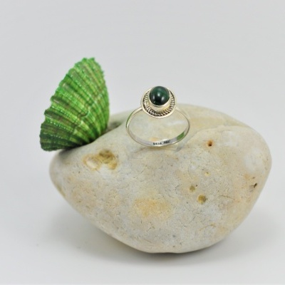 Anel em Prata com Malaquite Anel em Prata com Malaquite