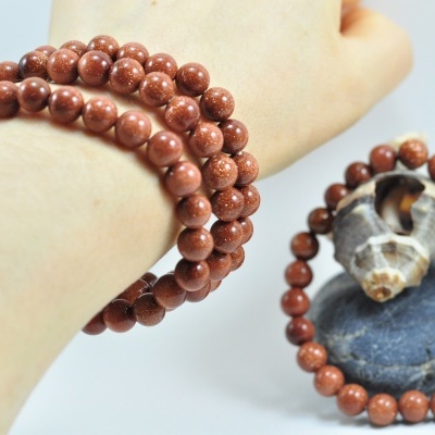 Pulseira de bolas pedra sol/ouro Pulseira de bolas pedra sol/ouro