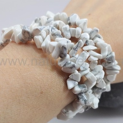 Pulseira CHIP Howlita Branca Pulseira CHIP Howlita Branca