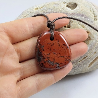 Colar com Jaspe Sardo (signo Escorpião) Colar com Jaspe Sardo (signo Escorpião)