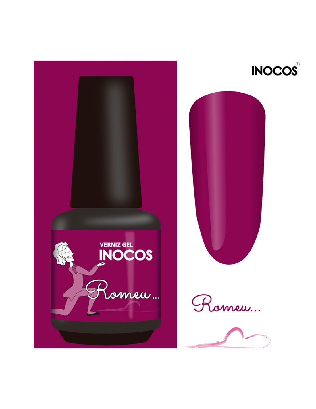 Verniz&#x20;Gel&#x20;Rosa&#x20;Ameixa&#x20;Romeu&#x20;15ml&#x20;-&#x20;Cole&#x00E7;&#x00E3;o&#x20;Bailados&#x20;da&#x20;Maria&#x20;Inocos