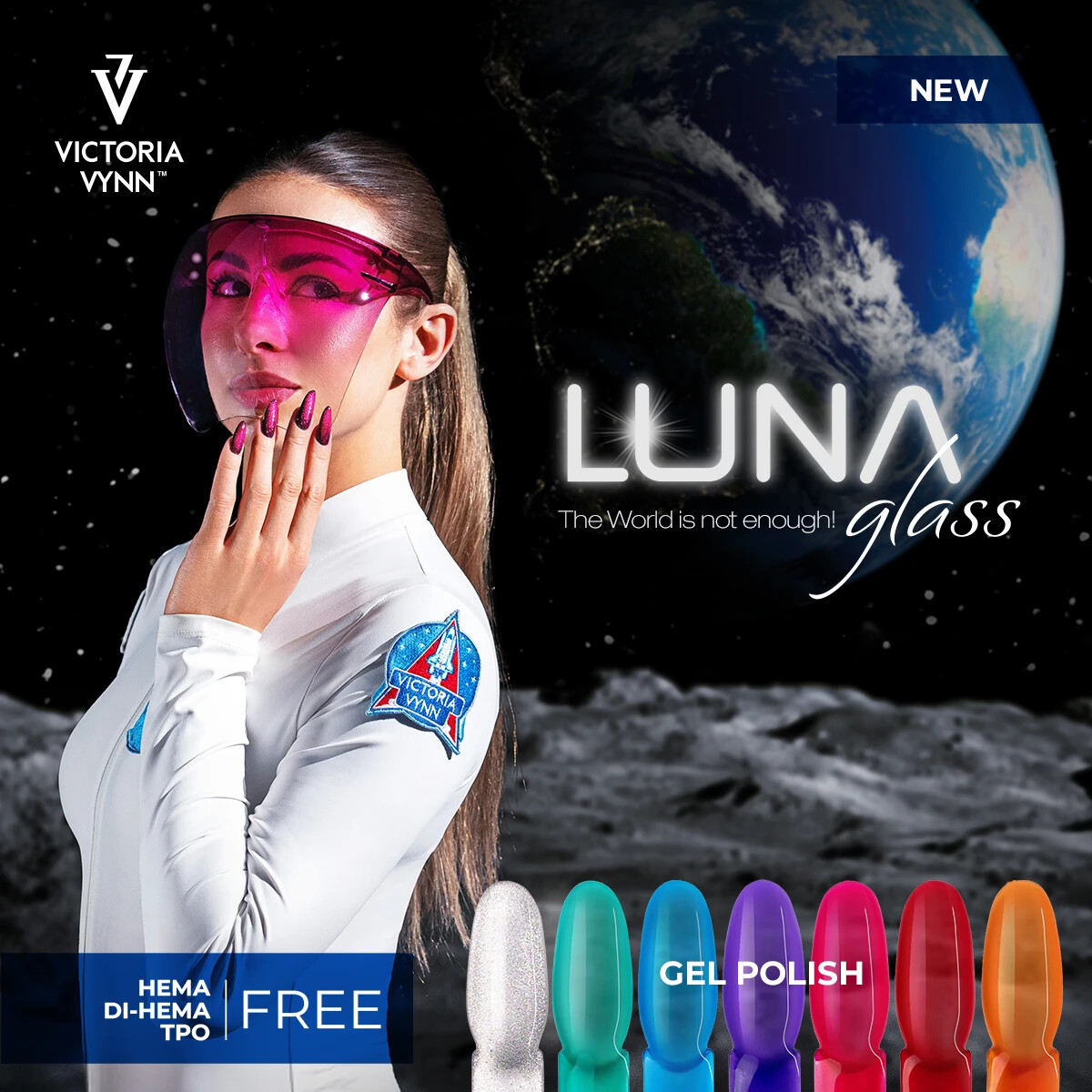Victoria Vynn Gel Polish "Luna Glass" 8 Cores Vitral