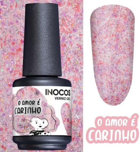 Inocos&#x20;Verniz&#x20;Gel&#x20;Amor&#x20;&#x00E9;&#x20;Carinho&#x20;15ml